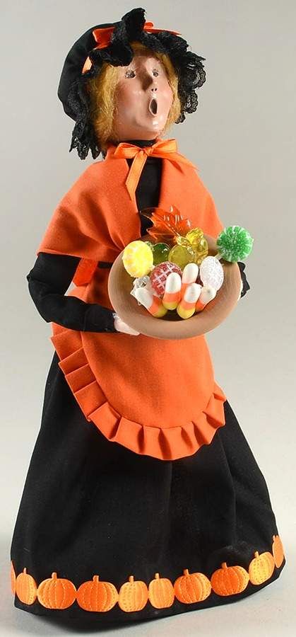 Halloween Carolers & Accessories Woman With Halloween Candy - No Box by Byers' Choice Ltd-1
