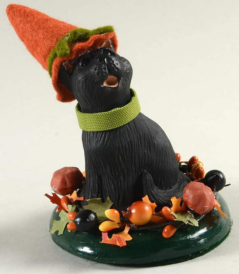 Halloween Carolers & Accessories Black Cat W/ Orange Hat - No Box by Byers' Choice Ltd-1