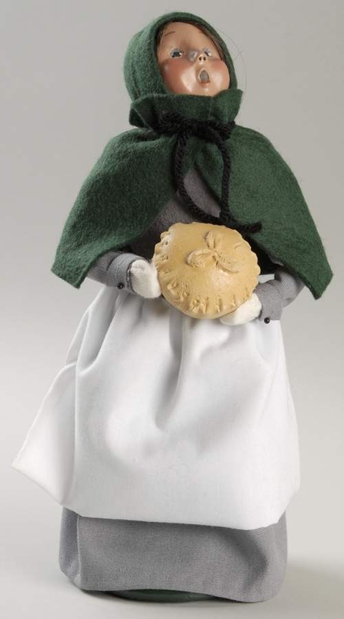 Thanksgiving & Harvest Carolers Girl With Pie - No Box by Byers' Choice Ltd-1