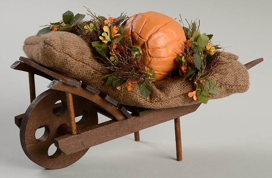 Thanksgiving & Harvest Carolers Harvest Wheelbarrow - No Box by Byers' Choice Ltd-1