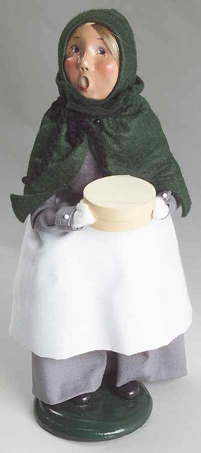 Thanksgiving & Harvest Carolers Pilgrim Girl With Box - No Box by Byers' Choice Ltd-1