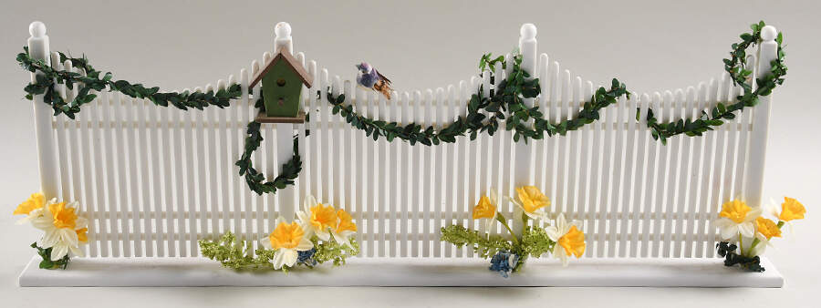 Spring & Summer Carolers Spring Flower Fence - No Box by Byers' Choice Ltd-1