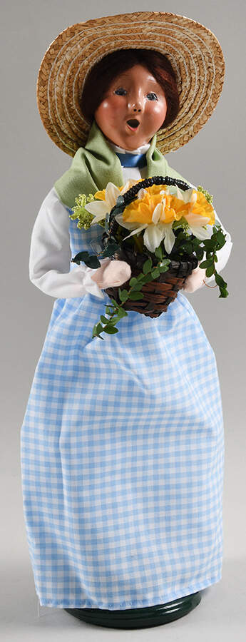 Spring & Summer Carolers Spring Woman With Flower Basket - No Box by Byers' Choice Ltd-1