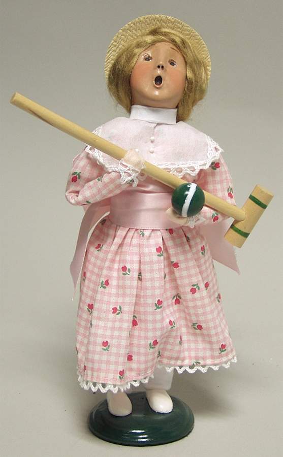 Spring & Summer Carolers Croquet Girl - No Box by Byers' Choice Ltd-1