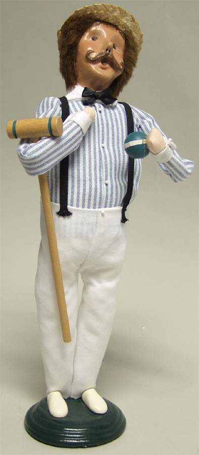 Spring & Summer Carolers Croquet Man - No Box 42 by Byers' Choice Ltd-1