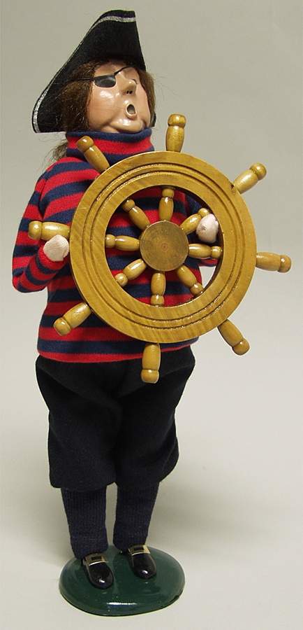 Seafaring Carolers Pirate Captain - No Box by Byers' Choice Ltd-1