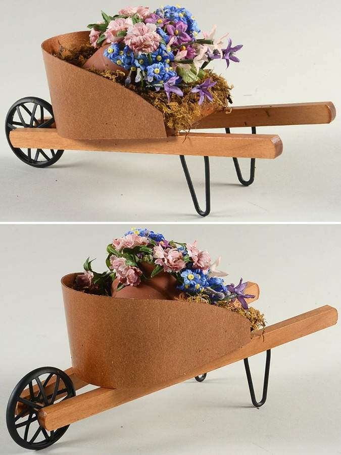 Spring & Summer Carolers Garden Wheelbarrow - No Box by Byers' Choice Ltd-1