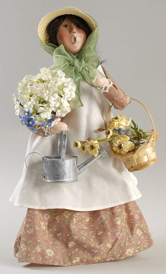 Spring & Summer Carolers Gardener Woman-Flower Dress - No Box by Byers' Choice Ltd-1
