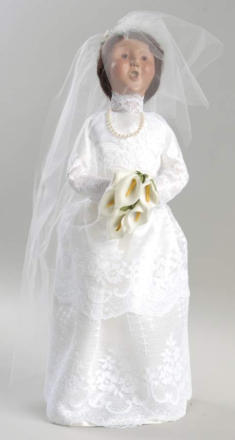 Wedding Carolers Bride - Brunette - No Box by Byers' Choice Ltd-1