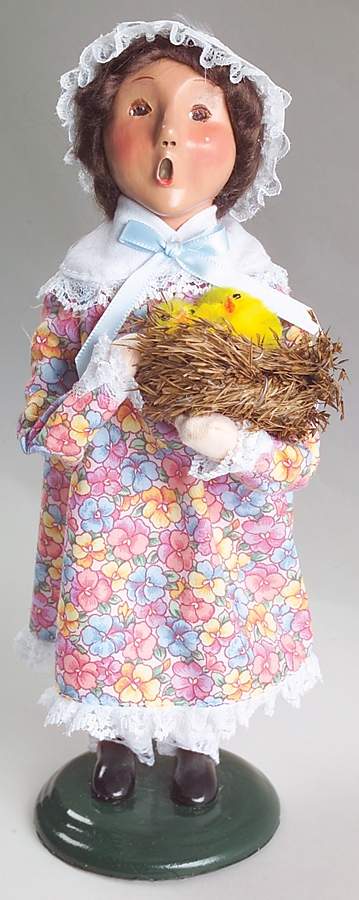 Easter Girl With Chicks - No Box by Byers' Choice Ltd-1
