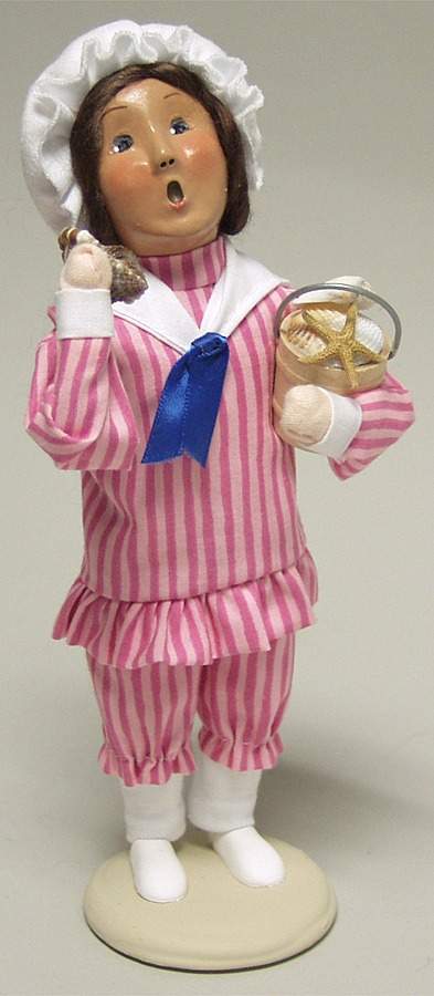 Beachcombers Girl Holding Shells - No Box by Byers' Choice Ltd-1