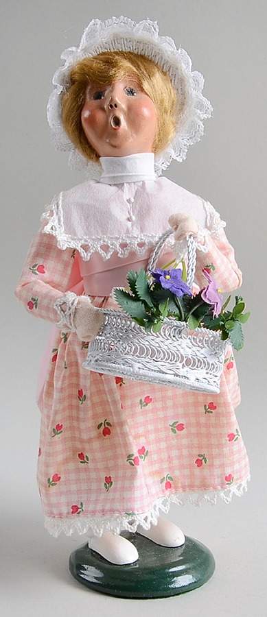 Spring & Summer Carolers Girl With Basket - No Box by Byers' Choice Ltd-1
