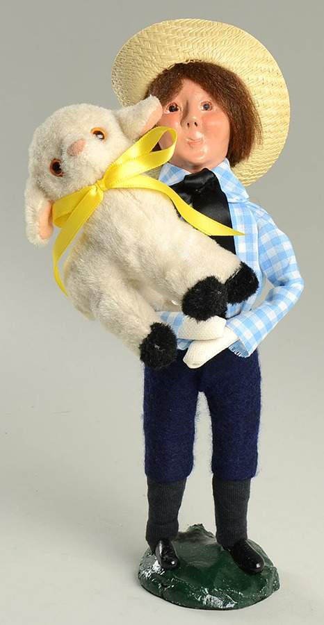 Easter Boy With Lamb - No Box by Byers' Choice Ltd-1