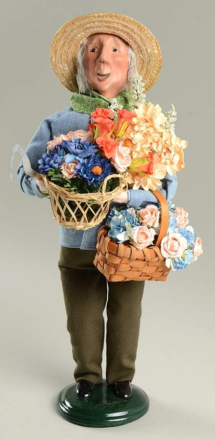 Spring & Summer Carolers Grandfather Gardener With Flowers - No Box by Byers' Choice Ltd-1
