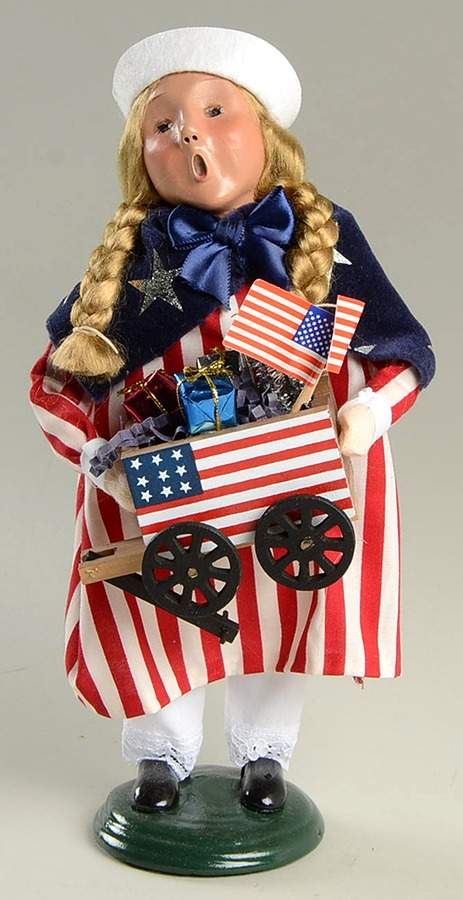 Spring & Summer Carolers Girl In Sailor Dress With Wagon - No Box by Byers' Choice Ltd-1