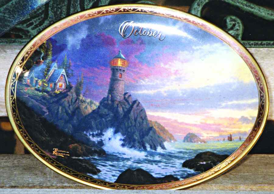 Shores of Inspiration October-Rock Of Inspiration - No Box by Bradford Exchange-1