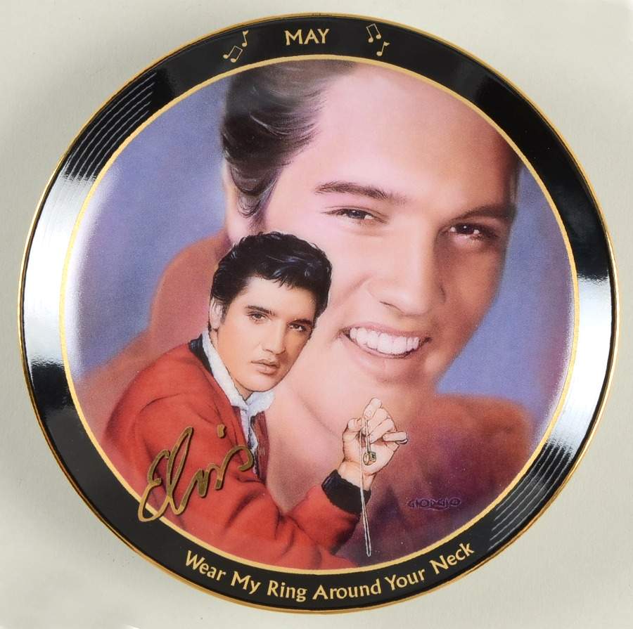 Elvis-Rockin Through the Year May-Wear My Ring - No Box by Bradford Exchange-1
