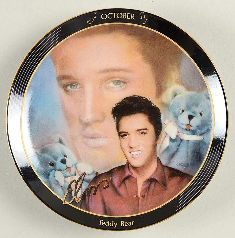 Elvis-Rockin Through the Year October-Teddy Bear - No Box by Bradford Exchange-1