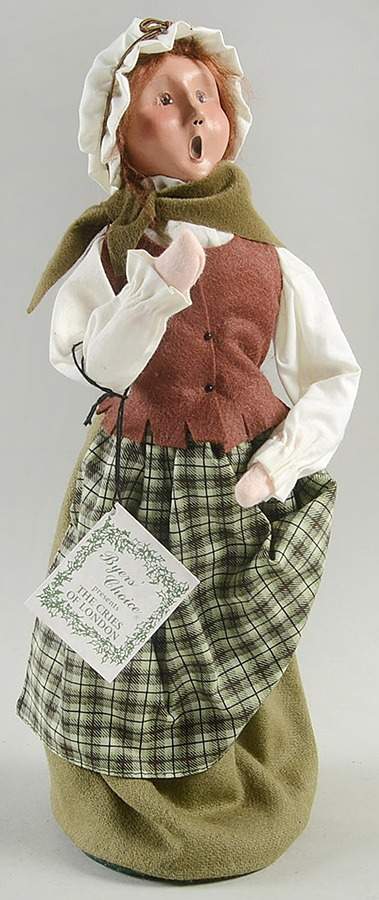 Cries of London Fish Monger Woman Only - No Box by Byers' Choice Ltd-1