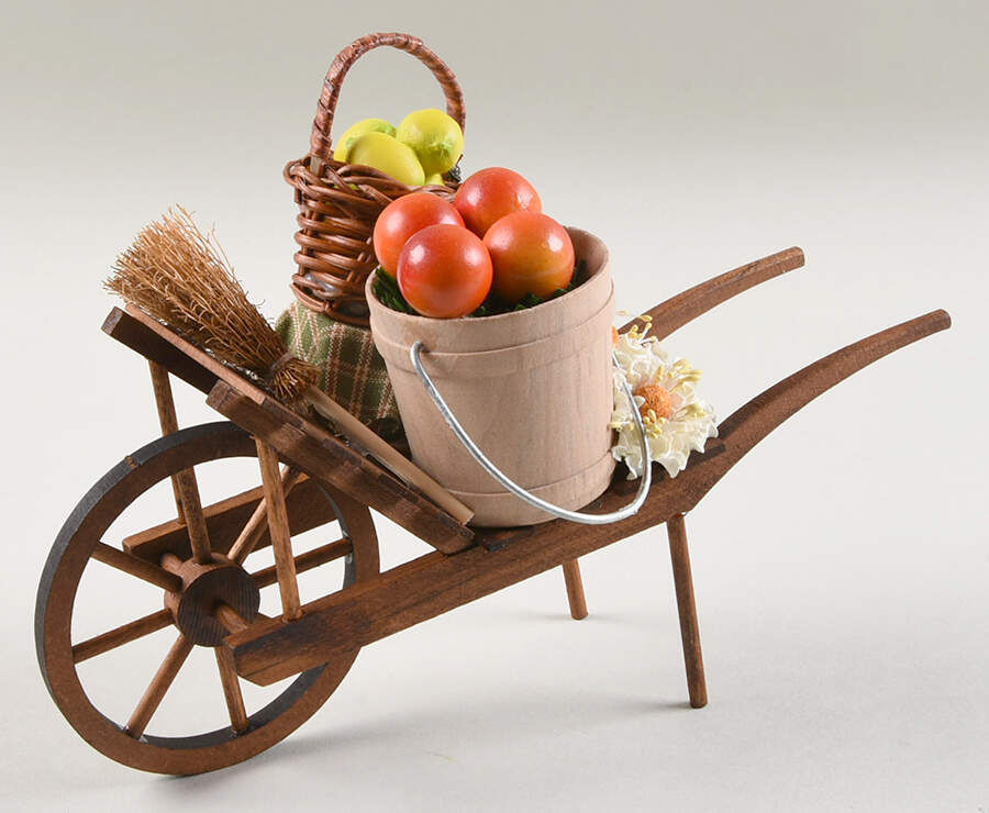 Cries of London Produce Wheelbarrow - No Box by Byers' Choice Ltd-1