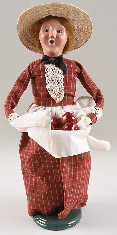 Cries of London Woman With Apples - No Box by Byers' Choice Ltd-1