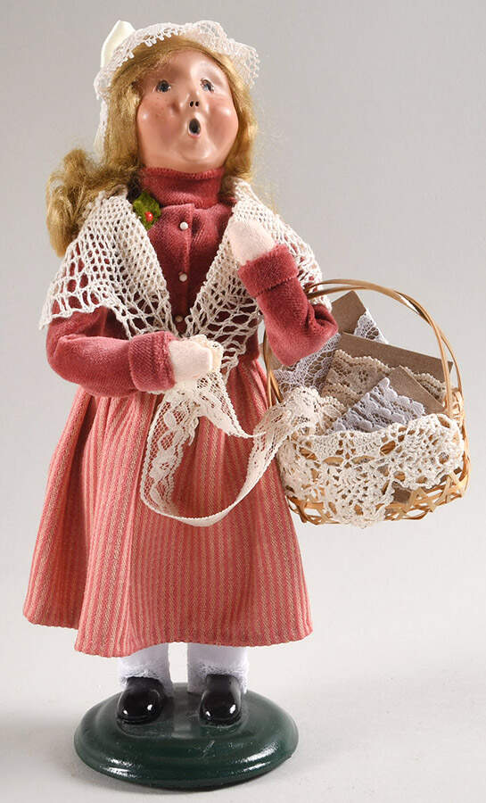 Cries of London Girl Selling Lace - No Box by Byers' Choice Ltd-1