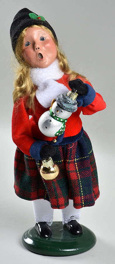 Cries of London Girl With Glass Ornaments - No Box by Byers' Choice Ltd-1