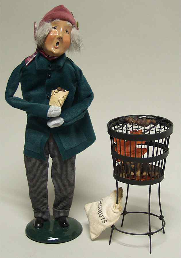 Cries of London Man Roasting Chestnuts-2pc Set - No Box by Byers' Choice Ltd-1