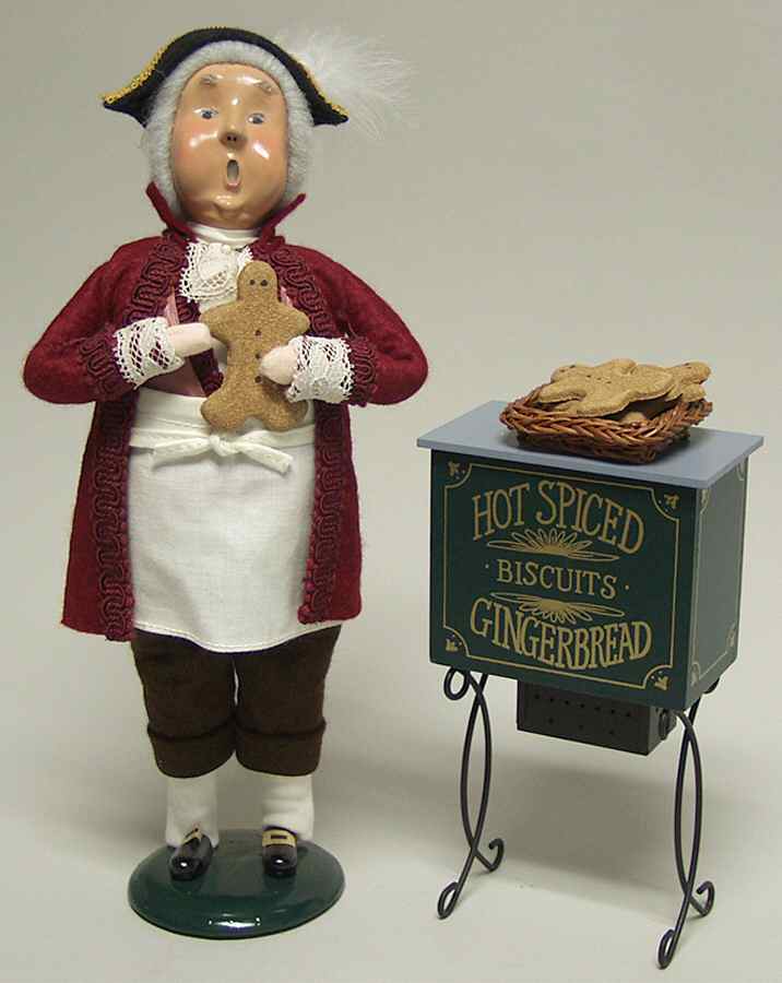 Cries of London Gingerbread Vendor-Man-Set Of 2 - No Box by Byers' Choice Ltd-1