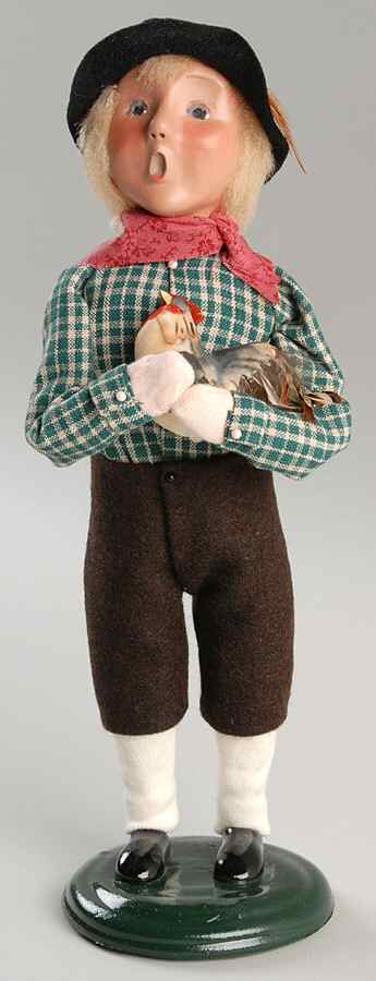 Cries of London Boy With Rooster - No Box by Byers' Choice Ltd-1