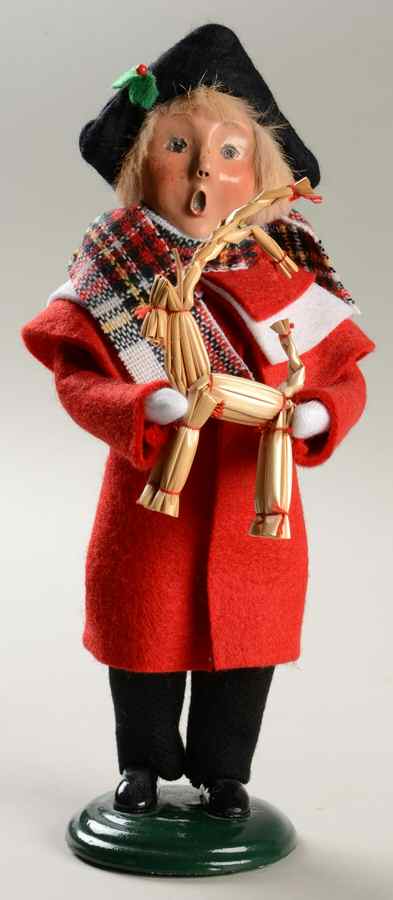 Cries of London Boy With Straw Ornament - No Box by Byers' Choice Ltd-1