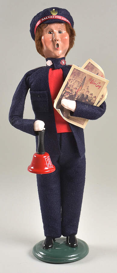 Salvation Army Man With Bell & War Cries - No Box by Byers' Choice Ltd-1