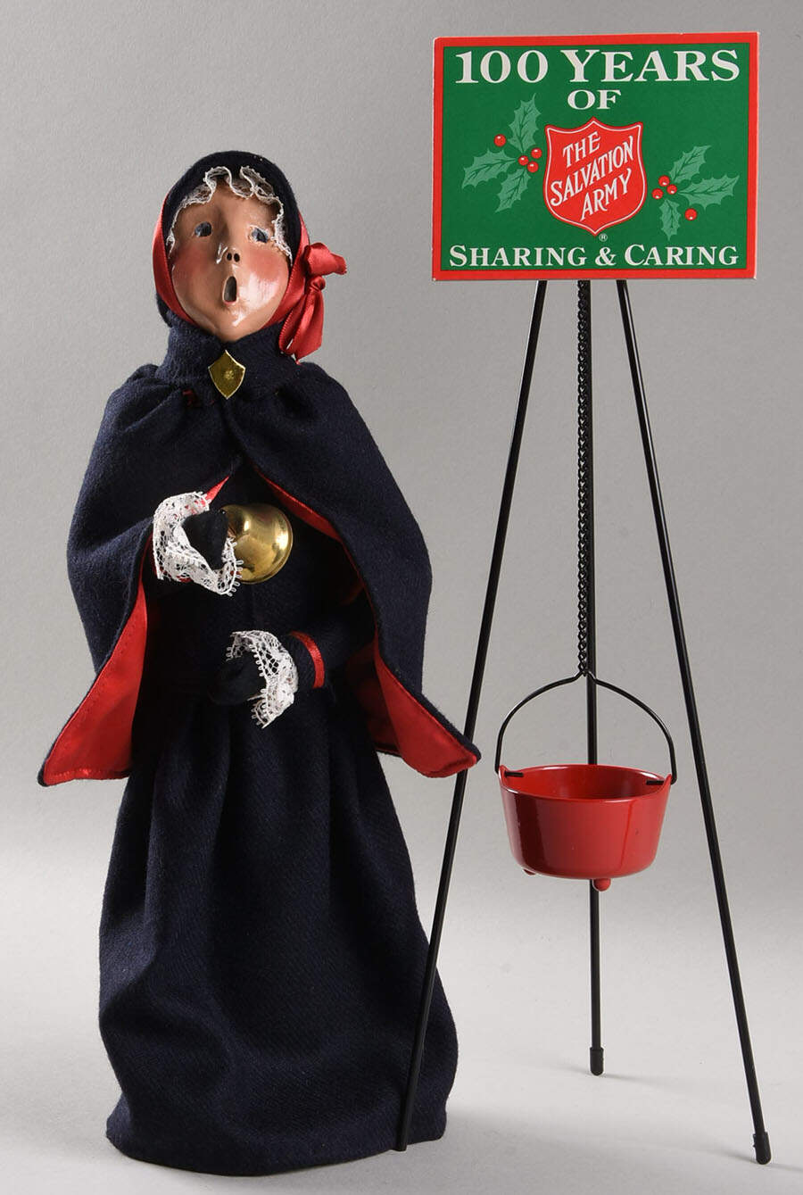 Salvation Army Woman Bell Ringer W/ Kettle - No Box by Byers' Choice Ltd-1