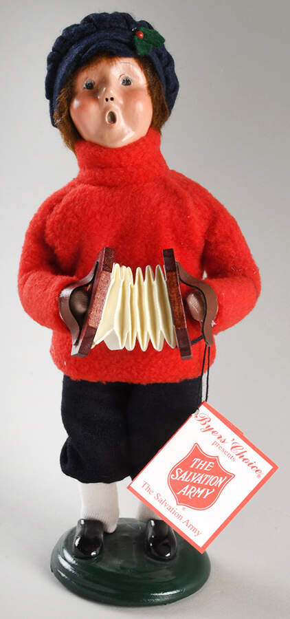 Salvation Army Boy With Squeeze Box - Accordion - No Box by Byers' Choice Ltd-1