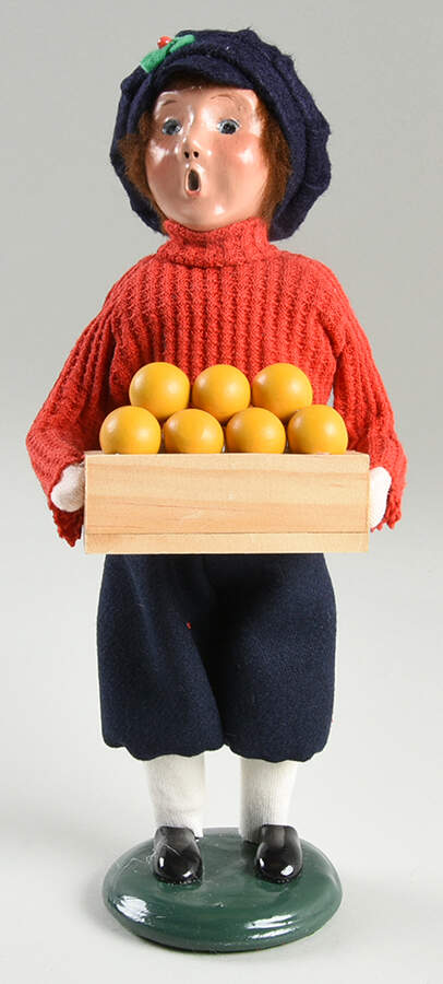 Salvation Army Boy With Oranges - No Box by Byers' Choice Ltd-1
