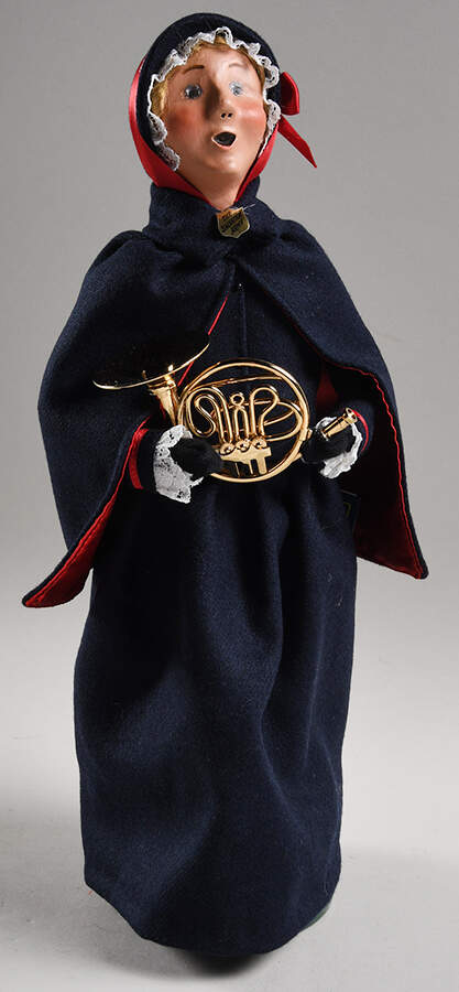 Salvation Army Woman With French Horn - No Box by Byers' Choice Ltd-1