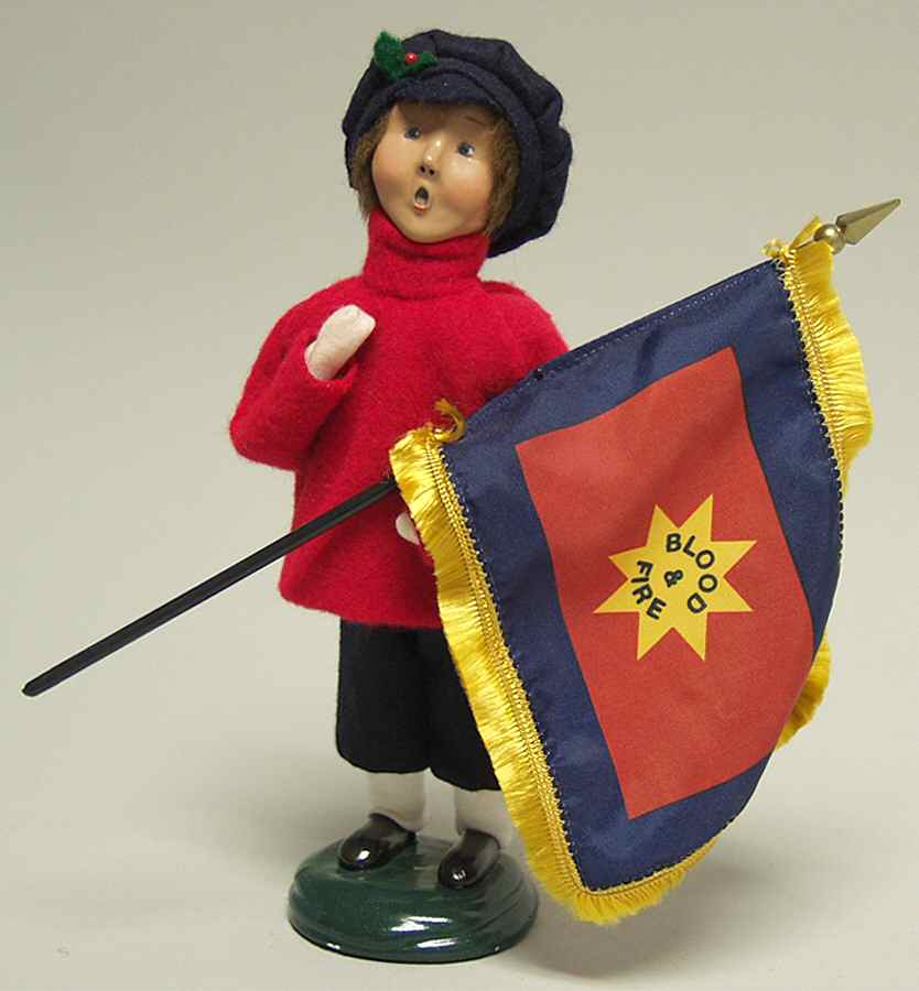 Salvation Army Boy With Flag - No Box by Byers' Choice Ltd-1