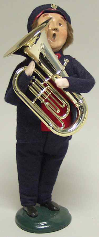 Salvation Army Man With Tuba - No Box by Byers' Choice Ltd-1