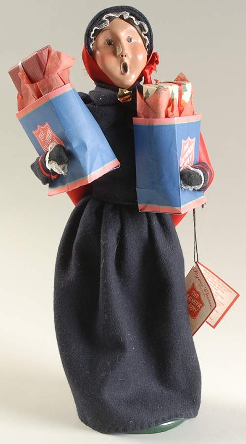Salvation Army Woman With Shopping Bags - No Box by Byers' Choice Ltd-1