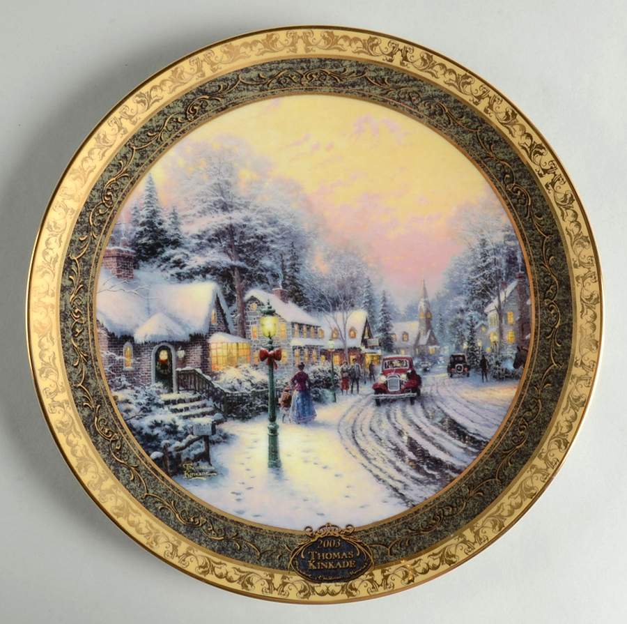 Cherished Christmas Memories Village Christmas - No Box by Bradford Exchange-1