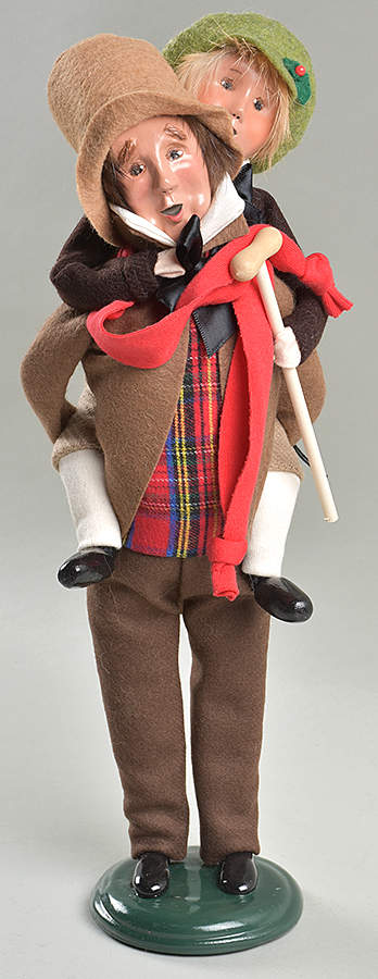 A Christmas Carol Bob Cratchit & Tiny Tim - No Box by Byers' Choice Ltd-1