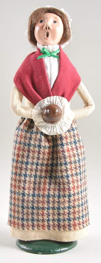 A Christmas Carol Mrs Cratchit-Brown Dress - No Box by Byers' Choice Ltd-1
