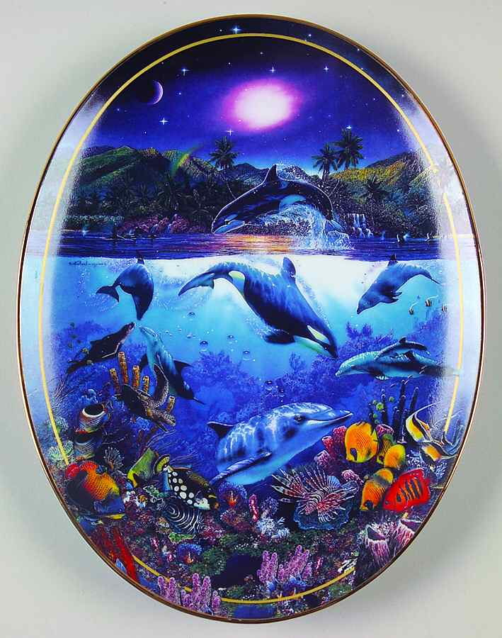 Above and Below Rainbow Sea - No Box by Bradford Exchange-1
