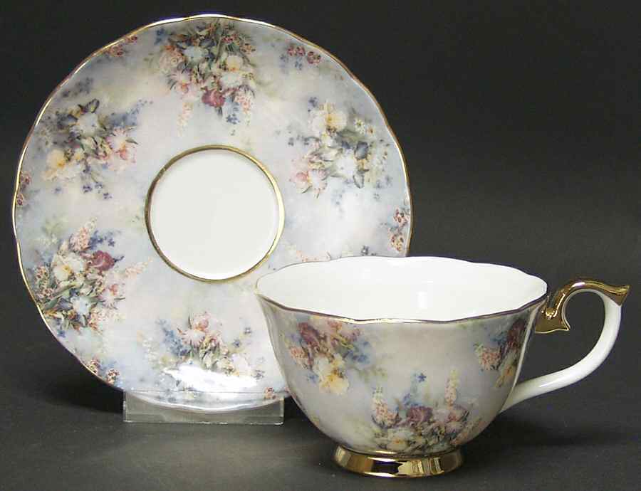 Lena Liu's Glorious Chintz-Cup & Saucers Cherished - No Box by Bradford Editions-1