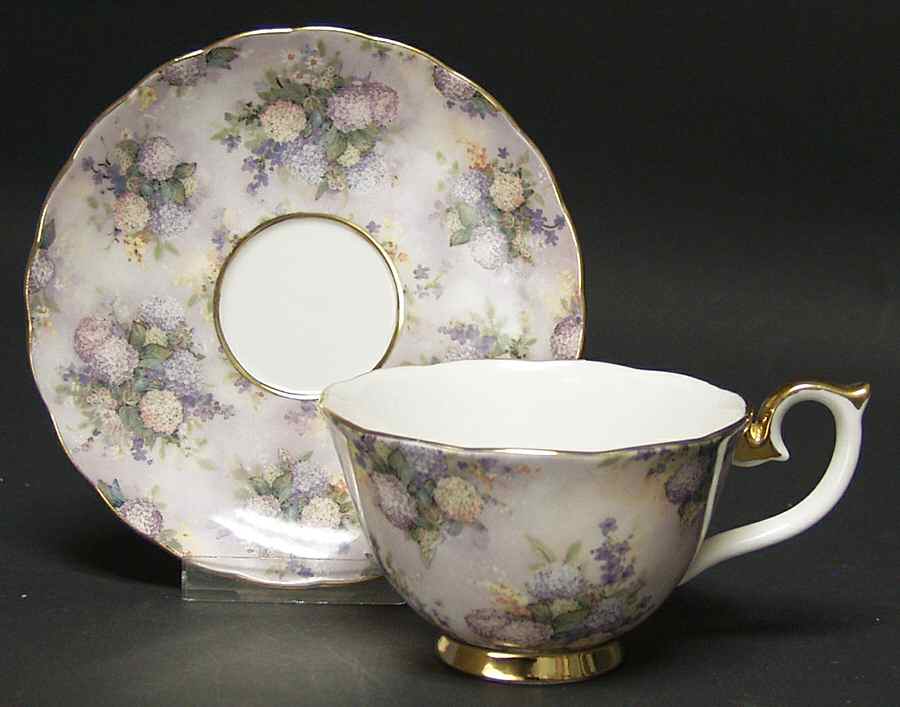 Lena Liu's Glorious Chintz-Cup & Saucers Treasured - No Box by Bradford Editions-1