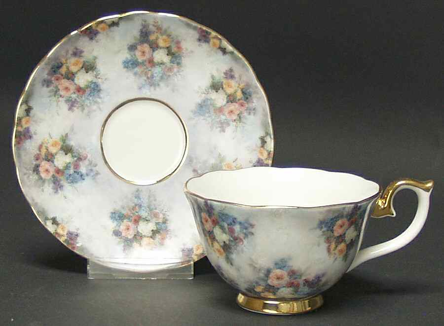 Lena Liu's Glorious Chintz-Cup & Saucers Glory - Boxed by Bradford Editions-1