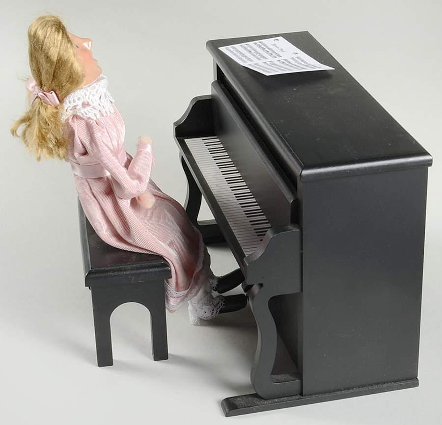 Nutcracker Suite Louise With Piano And Bench - No Box by Byers' Choice Ltd-1