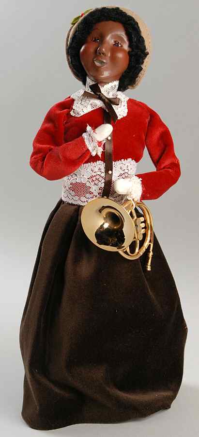 African American Carolers Victorian Woman-Musician Family - No Box by Byers' Choice Ltd-1