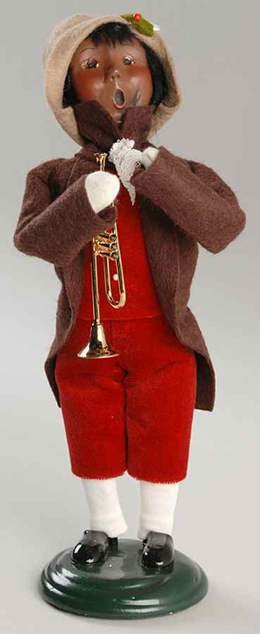 African American Carolers Victorian Boy-Musician Family - No Box by Byers' Choice Ltd-1