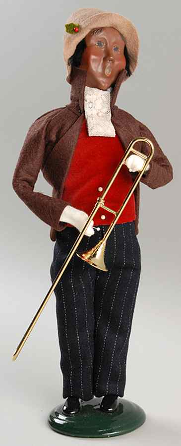 African American Carolers Victorian Man-Musician Family - No Box by Byers' Choice Ltd-1